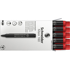 Маркер перманентный (спиртовой) SCHNEIDER MAXX 160 2-3 мм, красный