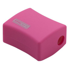 Стругачка ALFA, RUBBER TOUCH, 2 відп., контейнер, пластик. корпус, асорти