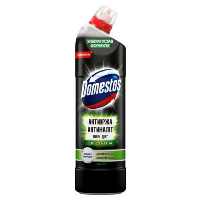 Средство д/туалета DOMESTOS 750мл Антиржавчина Антиналет Лайм