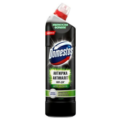 Средство д/туалета DOMESTOS 750мл Антиржавчина Антиналет Лайм