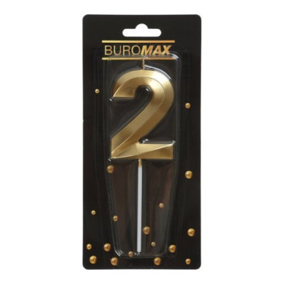 Свічка у формі цифри 2, 7.0 х 4.9 х 1.1 см