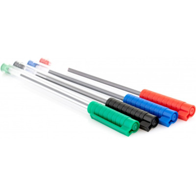 Ручка кулькова OPTIMA HYPE T 1,0 mm. Корпус прозорий, пише синім - O15692 Optima