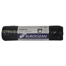 Пакети для сміття 160л10шт, чорні BuroClean ECO