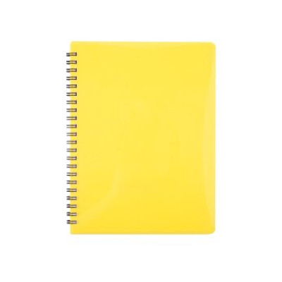 Зошит для нотаток GLOSS, А6, 80 арк., клітинка, пласт. обкладинка, жовтий - BM.24652151-08 Buromax