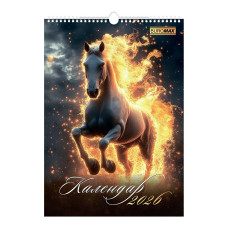 Календар настінний 2026 р., А3, 1 пружина, Symbol of the year