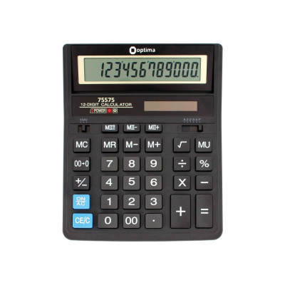 Калькулятор настольный бухгалтерский Optima O75575 O75575