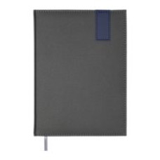 Щоденник недат. VERTICAL, A5, сірий, штуч.шкіра/поролон, 336 стор