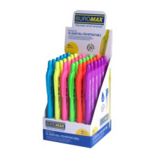 Ручка масляная автоматическая TROPICAL TOUCH, RUBBER TOUCH, 0,7 мм, пласт.корпус, синие чернила