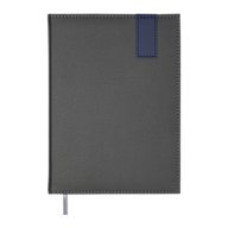 Щоденник недат. VERTICAL, A5, сірий, штуч. шкіра/поролон, 336 стор.
