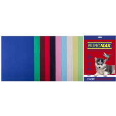Набор цветной бумаги DARK+PASTEL, 10 цв., 20 л., А4, 80 г/м²