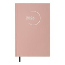 Щоденник дат. 2026 MADAM, A5, світло-рожевий, бумвініл