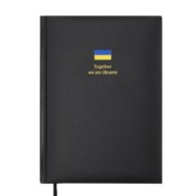 Щоденник недат. BRAVE, A5, чорний, штуч.шкіра, 336 стор BM.20690-01