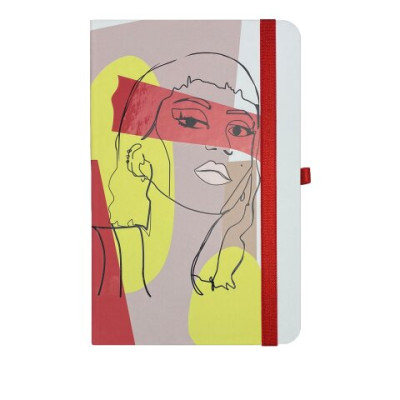 Книжка записна LADY, на гумці, 136х207мм, 96 арк., кліт., офсет крем., тв.лам.обкл., капучіновая - BM.255106-32 Buromax