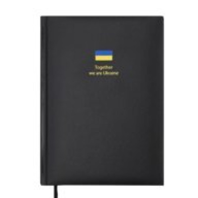 Щоденник недат. BRAVE, A5, чорний, штуч.шкіра, 336 стор BM.20690-01