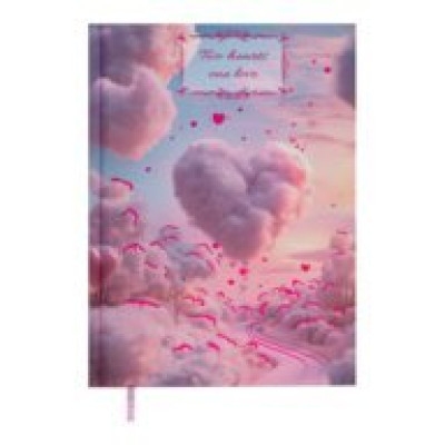 Щоденник недатов. поліграфічний ROMANTIC, A5, блакитний, 336 стор BM.20400-14