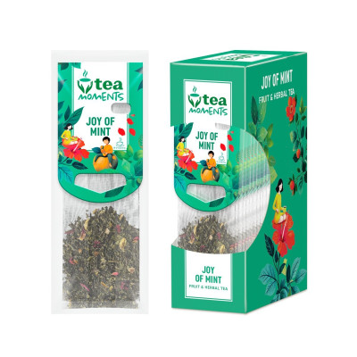 Чай ягідно-трав'яний 33г (2.2г*15), кадді-пакет, « Joy of Mint» Tea Moments