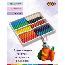 Пластилін CLASSIC 10 кольорів, 200г, KIDS Line Пластилін CLASSIC 10 кольорів, 200г, KIDS Line