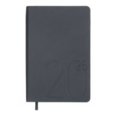 Щоденник датов. 2026 DARK MORANDI, A6, темно-синій, штуч.шкіра