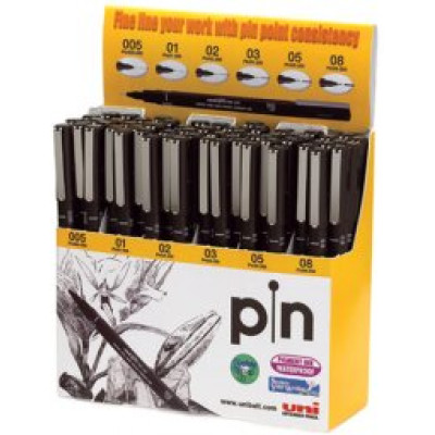 Дисплей с 60 лайнерами PiN fine line, черный PIN-200/5D