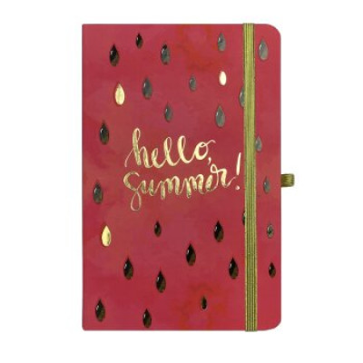 Книжка записна TRENDY, на гумці, 136х207мм, 96 арк., кліт., офсет крем., тв.лам.обкл., малинова BM.255111-29