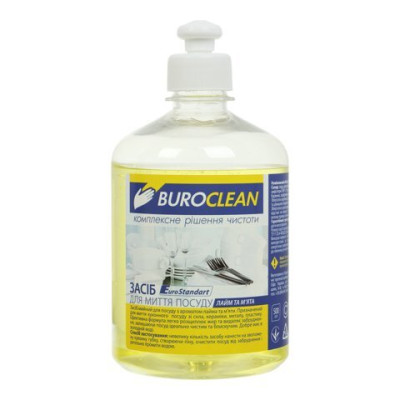 Засіб для посуду BUROCLEAN EuroStandart 500 мл Лайм і м'ята