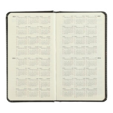 Щотижневик датов. 2024 кишеньк. SALERNO, 85*153, червоний, штуч. шкіра