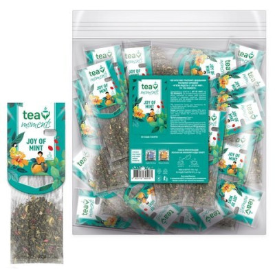 Чай ягідно-трав'яний 110г (2.2г*50), кадді - пакет, «Joy of Mint» Tea Moments