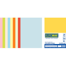Набір кольорового паперу SUPER MIX, А4, 80г/м2 (10х25/250арк.)