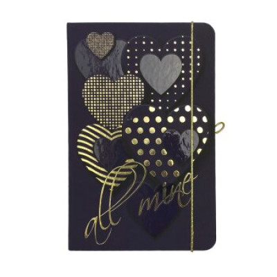 Книжка записна TRENDY, на гумці, 136х207мм, 96 арк., кліт., офсет крем., тв.лам.обкл., бірюзова BM.255111-06