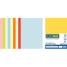 Набір кольорового паперу SUPER MIX, А4, 80г/м2 (10х25/250арк.) Набір кольорового паперу SUPER MIX, А4, 80г/м2 (10х25/250арк.)