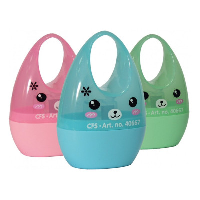 Чинка пластикова з контейнером Rabbit, 1 лезо - CF40667 COOLFORSCHOOL