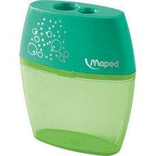 Чинка з контейнером SHAKER, 2 отв., дисплей, асорті