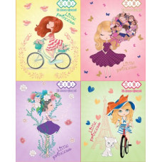 Блокнот на пружине сверху LITTLE PRINCESS, А7, 40 л., карт. обложка, KIDS Line