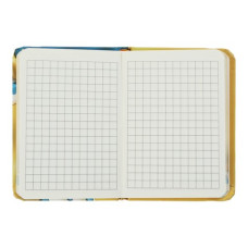 Книжка записна GRADIENT, на гумці, А7, 80 арк., клітинка., офсет крем., тв.лам.обл., синя
