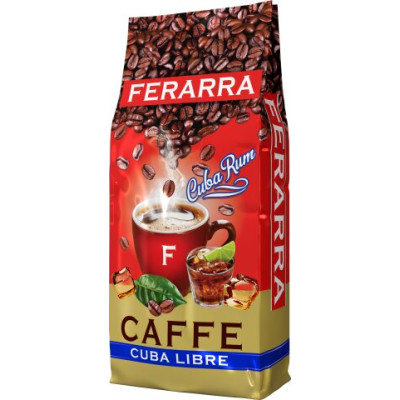 Кофе в зёрнах 1000г, CAFFE CUBA LIBRE с клапаном,  FERARRA fr.75169