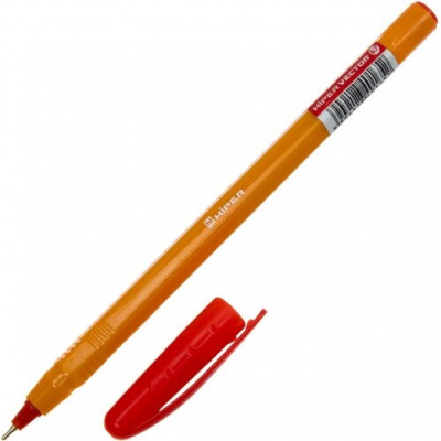 Ручка масляная Hiper Vector HO-600 красная 50/250шт/уп - 25430 Hiper