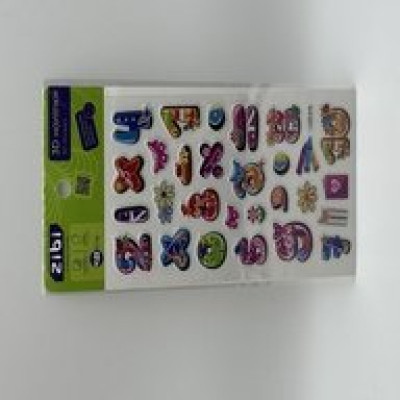 3D наліпки Лічба літо 18 см, KIDS Line