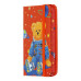Книжка записна BEAR на гумці, А7, 80 арк., клітинка., офсет крем., тв.лам.обл., помаранчева, KIDS LINE ZB.117103
