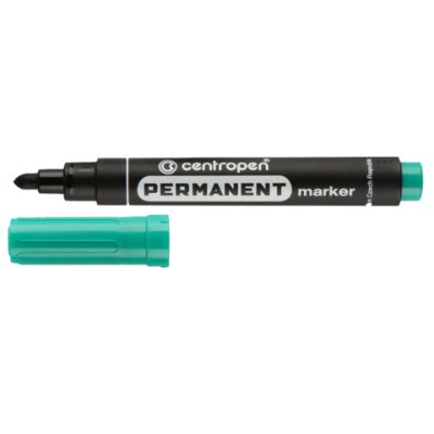 Маркер водост. Permanent кругл. 2,5мм., зелений - 8566зел. Centropen