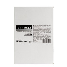 Нож канцелярский, JOBMAX, 9 мм, пластиковый корпус, синий