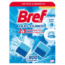 Очищающие кубики д/туалета BREF Duo-Cubes 2в1, 100г
