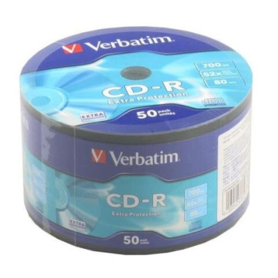 Диск CD-R, 700Mb, 52х, 80 хв, Wrap 50 шт. d.43787