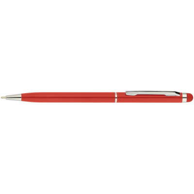 Ручка шариковая металлическая ECONOMIX STYLUS. Корпус красный, пишет синим E10308-03