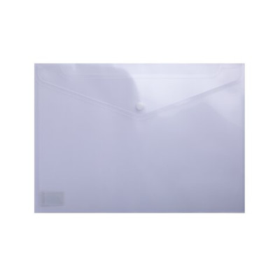 Папка-конверт А4 на кнопці, прозора, прозорий - BM.3926-00 Buromax
