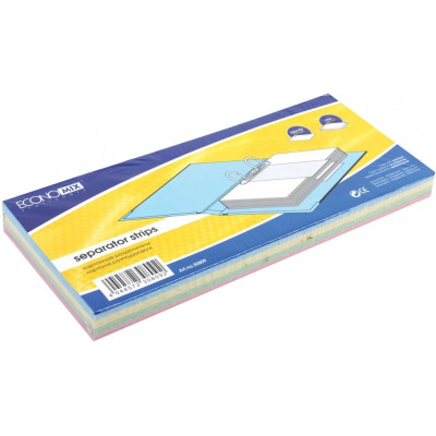 Роздільник аркушів 240*105мм Economix, картон, кольоровий, 100 шт. - E30809 Economix