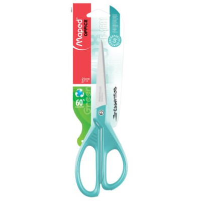 Ножницы офисные ESSENTIALS GREEN 210мм, чорный MP.468110
