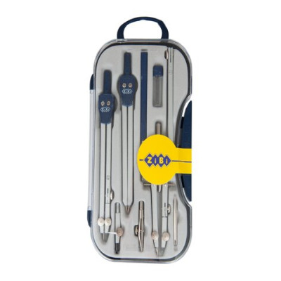 Готовальня COLLEGE 9 предметов, синий,  KIDS Line ZB.5314CL-03