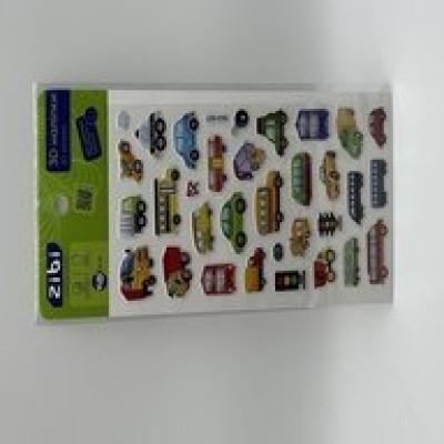3D наліпки Міський транспорт 18 см, KIDS Line