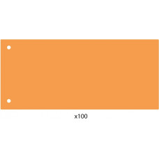 Роздільник аркушів 240*105мм Economix, пластик, помаранчевий, 100 шт.