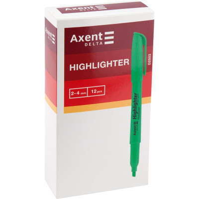 Маркер текстовий Axent d2503-10 рожевий 12шт/уп - 22879 Axent